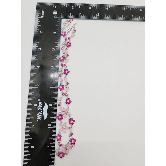 NWT Rhodium plated Cubic Zirconia necklace and earrings set - Picture 4 of 4